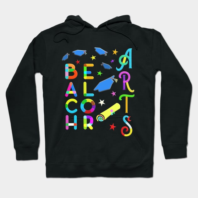 Bachelor of Arts University College Degree Hoodie by Alex Bleakley